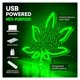 thumbnail image 5 of Letrero De Neón "Green Leaves Day Smoking Every" Con Alimentación USB Para Decoración De Pared De Bar, Cueva De Hombre, Fiesta, 32x33cm, 5 of 7