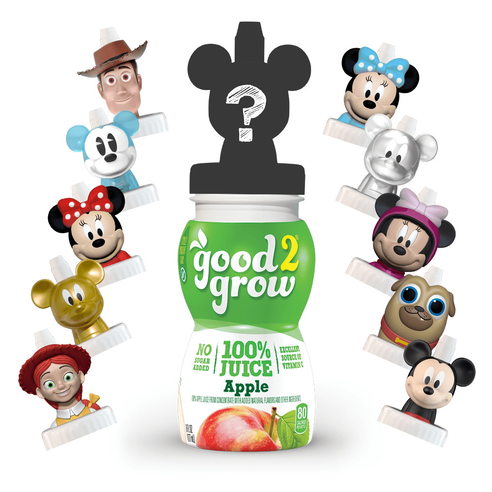 good2grow Collector 6 Pack 100% Apple Juice Mickey and Friends (Tops ...