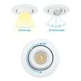 thumbnail image 3 of 8 Pack 4" LED Gimbal Recessed Light Dimmable, 9W Adjustable Eyeball Downlight, CRI90, Directional Eyeball Can Light, ETL Listed, 5000K Daylight, 3 of 9