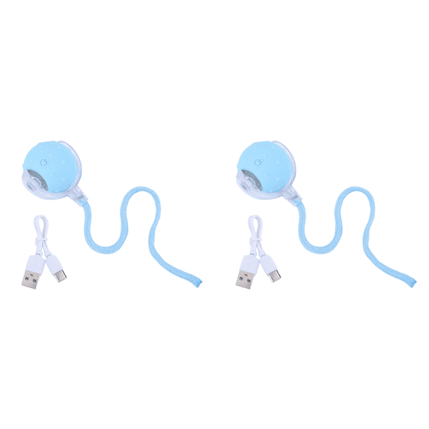Pelota Interactiva para Gatos Rodante Automática Gatitos Interior () Azul