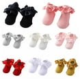 thumbnail image 1 of JANDEL 3 Pairs Infant Baby Non Slip Grip Ankle Socks with Non Skid Soles, Cotton Stretch SocksforToddlers Kids Unisex Boys Girls 0-2Y, 1 of 15