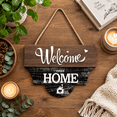 Interchangeable Dark Color Home Welcome Sign with Seasonal Inserts ...