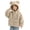 Khaki, variant on OGLCCG Girls Fuzzy Fleece Jacket Full-Zip Long Sleeve Sherpa Jacket with Ear Hooded Warm Winter Coat for Girls(Blue,5-6 Years)