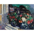 thumbnail image 2 of Konstantin Alexeevich Korovin 18x15 Black Ornate Wood Framed Double Matted Museum Art Print Titled - Roses&nbsp;On a Window Sill, Gurzuf (1917), 2 of 5
