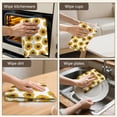 thumbnail image 6 of 2 Pcs Funny Kitchen Towels,White Small Sunflower Pattern Microfiber Dish Towels,Kitchen Tea Towels,Kitchen Towel Set (18" X 26"), 6 of 7
