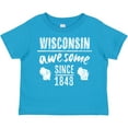 thumbnail image 3 of Inktastic Wisconsin Awesome Since 1848 Boys or Girls Toddler T-Shirt, 3 of 5