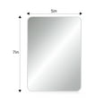 thumbnail image 2 of 2 Pcs Magnetic Locker Mirror Small Real Glass Mirror for School Locker 7 x 5 inch RectangularMagnetic Makeup Mirror for Bathroom Household Refrigerator Cabinet, 2 of 6