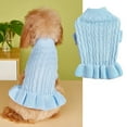 thumbnail image 2 of Turtleneck Pet Sweater Dress - Ruffled, Knit, Warm, for Small Pets, Winter Wear, 2 of 6