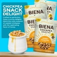 thumbnail image 2 of BIENA Chickpea Snacks - Crunchy MDA05&nbsp;Roasted Chickpeas - High Fiber Protein Snacks for Adults and Kids - 4-Pack, 5 Ounce Bags - Honey Roasted, 2 of 3