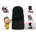 thumbnail image 2 of Casewin Universal Stroller Footmuff Outdoor Waterproof Windproof Warm Blanket Thicken Cover for Baby Prams Pushchairs Buggy, Black&Gray, 2 of 6