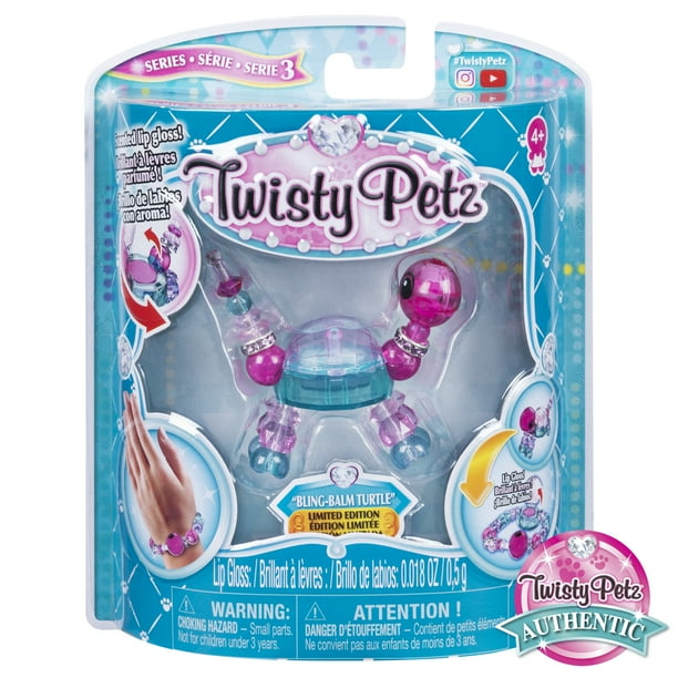 Twisty Petz, Series 3, BlingBalm Turtle Collectible Bracelet with Lip