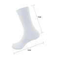 thumbnail image 5 of BambooMN Blank Sublimation Socks SubReady Performance Crew Socks, White Blank, 18x18cm, 12 Pairs, 5 of 6