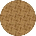 thumbnail image 1 of Ahgly Company Indoor Round Patterned Mahogany Brown Area Rugs, 8' Round, 1 of 6