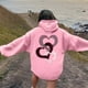 thumbnail image 2 of WILLBEST Sudadera Deportiva para Mujer, Estilo Casual, Ideal para El Día de San Valentín Sudadera con Capucha Estampada, Estilo Holgado Mediana, 2 of 4