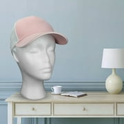 10.6-Inch Styrofoam Mannequin Head (1 Pack) - White Foam Wig Stand for Wigs, Hats, Masks, Hairpieces, Arts, Crafts, DIY Projects, Salon Display, and Travel Use-1 Pcs