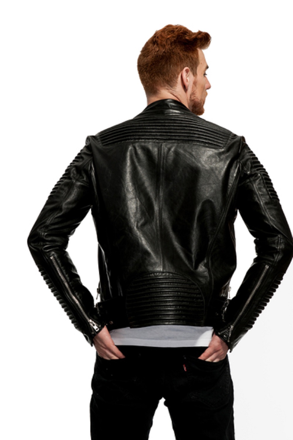 Mason & Cooper Empire Leather Moto Jacket - image 2 of 4