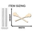 thumbnail image 2 of Unfinished Wood Lacrosse Stick Cross Shape - Craft - up to 46" DIY 8" / 1/8", 2 of 3