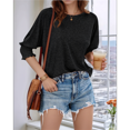 thumbnail image 4 of Women Crew Neck Casual Tunic Tops Long Sleeve Shirts, 4 of 7