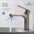 thumbnail image 6 of Blossom Single Handle Lavatory Faucet - Brush Nickel F0111902, 6 of 11