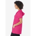 thumbnail image 3 of Woman Within Plus Size Short-Sleeve Hoodie, 3 of 4