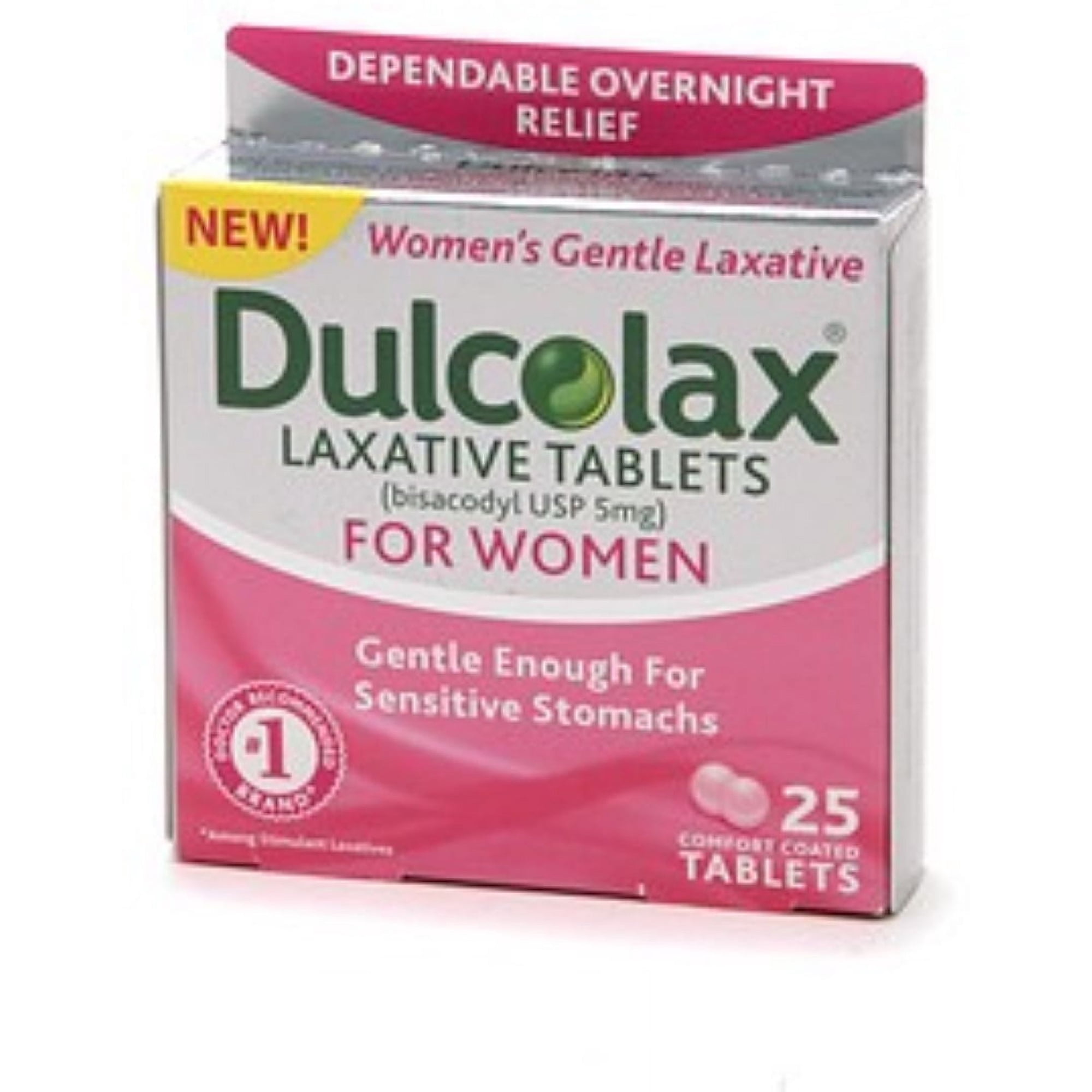 Dulcolax Laxative Comfort Coated Tablets for Women 25 Tablets (Pack of 6)