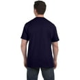 thumbnail image 4 of Hanes TAGLESS Men`s Pocket T-Shirt, L, Navy, 4 of 7