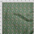 thumbnail image 4 of oneOone Viscose Chiffon Green Fabric Floral Craft Projects Decor Fabric Printed By The Yard 42 Inch Wide, 4 of 4