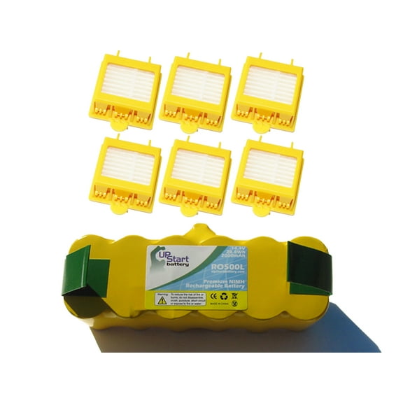 iRobot Roomba 780 Battery and Filter - Kit Includes 1 Battery and 6 Filter