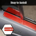 thumbnail image 5 of TINKI 2PCS Rear Door Inner Window Trim Strip for Honda Pilot 2016-2022, Soft Carbon Fiber Automotive Door Panels Guard Decoration Sticker Interior Accessories, 5 of 7