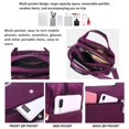 thumbnail image 4 of BlueLarge Capacidad Impermeable y antirrobo Bolso de moda Bolsos de hombro para mujer, 4 of 5