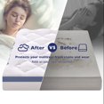thumbnail image 6 of BDEUS Full Extra Thick Mattress Topper,1450 GSM Cooling Mattress Pad, Pillow Top Protector with 8-21" Deep Pocket,Soft Comfortable Breathable,White, 6 of 12