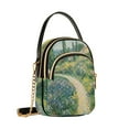 thumbnail image 7 of FORMRS Crossbody Bag for Women Quilted Travel Shoulder Cell Phone Purse with Chain Strap Handbag, Art Garden Scene, 7 of 7