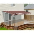 thumbnail image 2 of ALEKO 12'x10' Retractable Awning Fabric Replacement, Multi Striped Red Color, 2 of 2