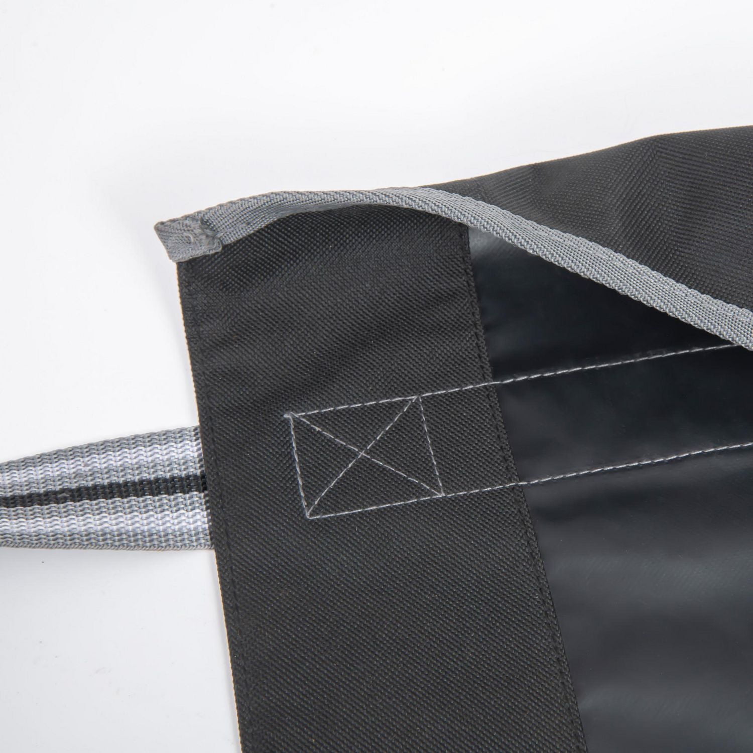 Grand sac pour bois de chauffage, 28 x 9 x 18 po, noir et gris