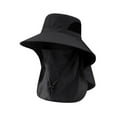 thumbnail image 6 of Sharprepublic Mens Fishing Cap Fisherman Hat Sun Hat for Climbing Gardening Outdoor Sports Black, 6 of 8