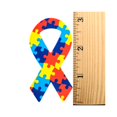 thumbnail image 4 of Autism Ribbon Shaped Stickers For Autism/Asperger'S Awareness - Perfect For Events Support Groups Fundraisers And More! (1 Roll -250 Stickers), 4 of 4