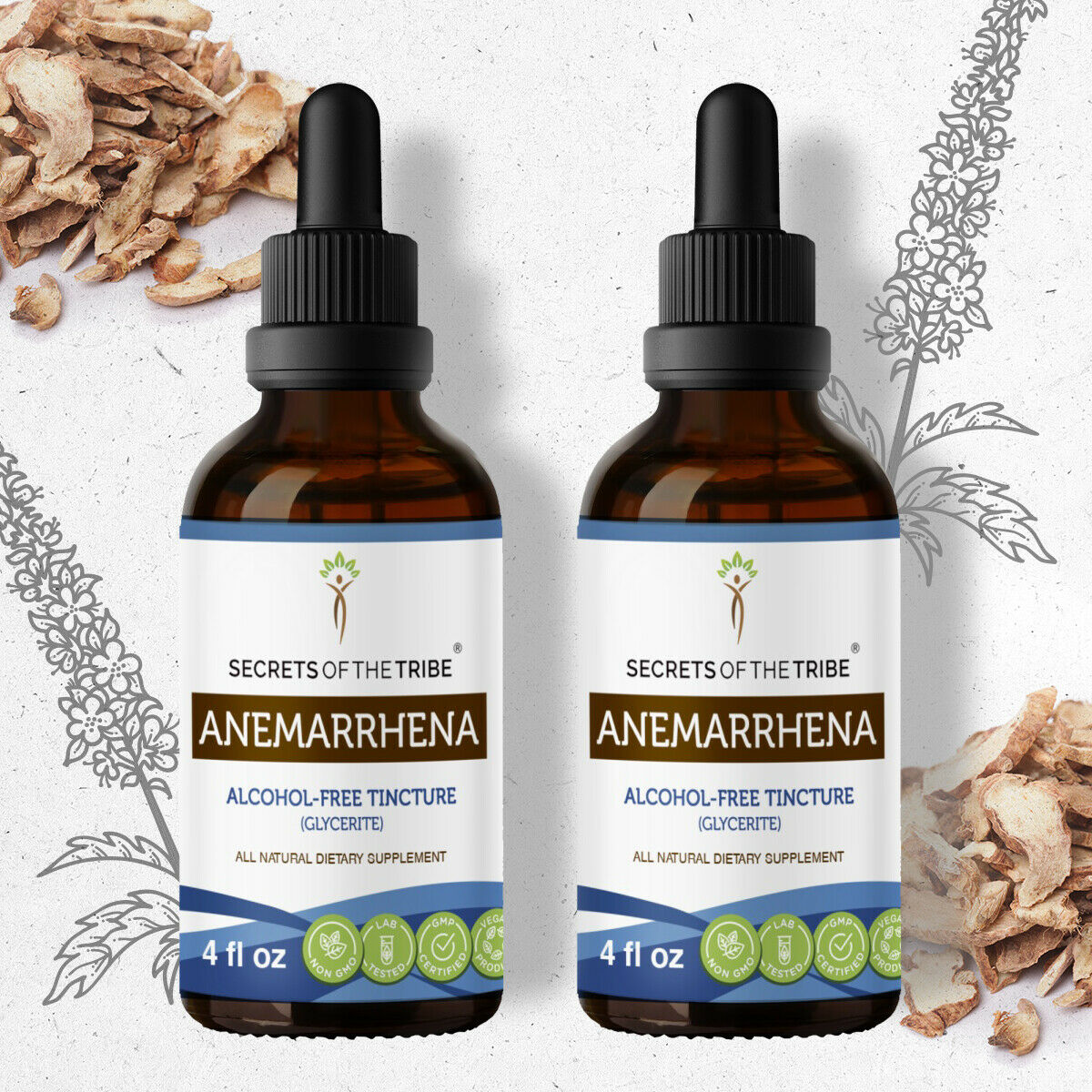 Anemarrhena Tincture AlcoholFREE Extract, Wildcrafted Anemarrhena, Zhi