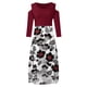 thumbnail image 4 of Vestido de fiesta de talla grande con cuello redondo y hombros descubiertos para mujer Fridja  NMB2189, 4 of 4