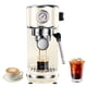 thumbnail image 1 of Máquina de café espresso atatix, 20 bares, con espumador de leche, 1,3 L, color blanco cremoso, 1 of 9