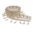 thumbnail image 2 of 1 yarda borlas cinta de lentejuelas 5 cm de ancho encaje costura adorno para Beige Hugo adorno de flecos para coser, 2 of 7