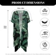 thumbnail image 5 of HELLHERO Polyester Long Kimono Swimsuit Cover Up for Beach Cardigan Loose Leaf, 5 of 5