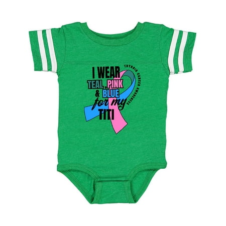 

Inktastic I Wear Teal Pink and Blue For My Titi Gift Baby Boy or Baby Girl Bodysuit