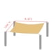 thumbnail image 3 of Equipo de natación, accesorios de natación, toldo para piscina, toldo para exteriores con protección solar del 95 %, toldo rectangular para patio, jardín, instalaciones al aire libre, toldo de columpi, 3 of 8