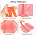 thumbnail image 2 of Strip Mesh Beach Tote Bags,Causal Pool Bags for Swimming Picnic Vacation Essentials, 2 of 7