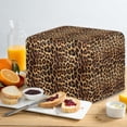 thumbnail image 4 of TSOVTHRID Brown Leopard Print 2 Slice Toaster Cover with Drawstring Easy to Use, Dust Protection Bread Maker Covers Toaster Oven Cloth Protector, 4 of 8