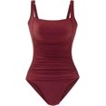 thumbnail image 5 of GHSDFBB Women's Vintage Padded Push up One Piece Swimsuits Tummy Control Bathi., 5 of 5