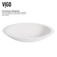 thumbnail image 2 of Vigo Vgt2051 Wisteria 23-1/8" Solid Surface Vessel Bathroom Sink - Nickel, 2 of 10