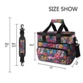 thumbnail image 3 of FORMRS Insulated Cooler Bag 24 Cans Capacity Soft Leakproof Lunch Box with Side Pockets, Charming Floral Pattern, 3 of 7