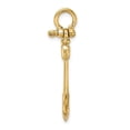 thumbnail image 2 of Auriga 14k Yellow Gold 3-D Texture Anchor Charm for Women (Length - 35.9 mm, Width - 22.2 mm), 2 of 6
