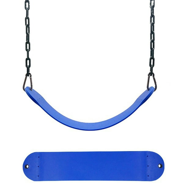 25.59x5.51Inch Swing Siège pour les Enfants de Maternelle, Lourds 300KG/661LB Limite de Poids Aire de Jeux Extérieure Balançoire Accessoires Bleu